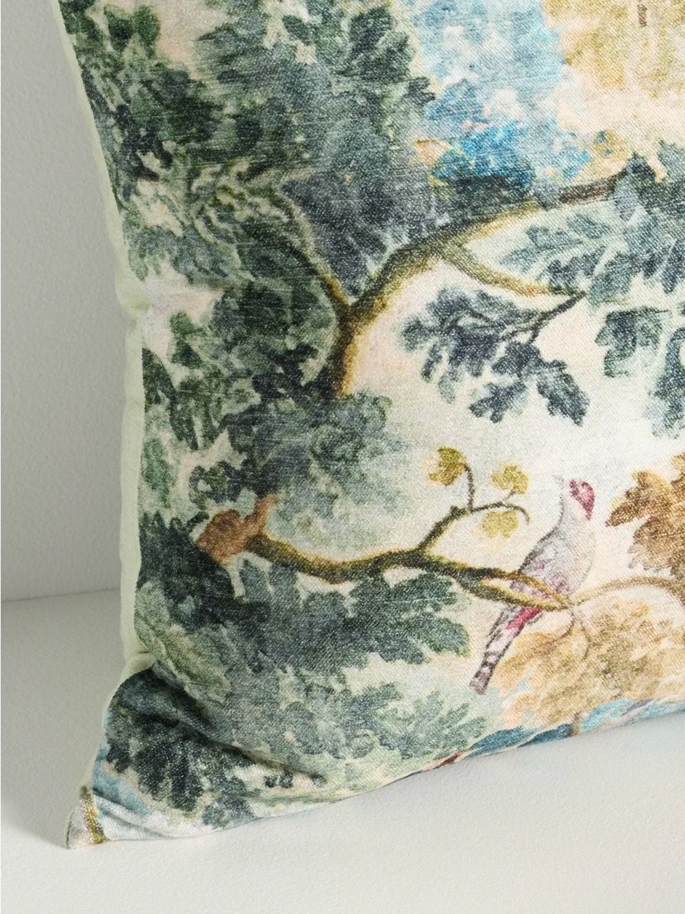 Anthropologie Velvet Printed Pillow, Judarn